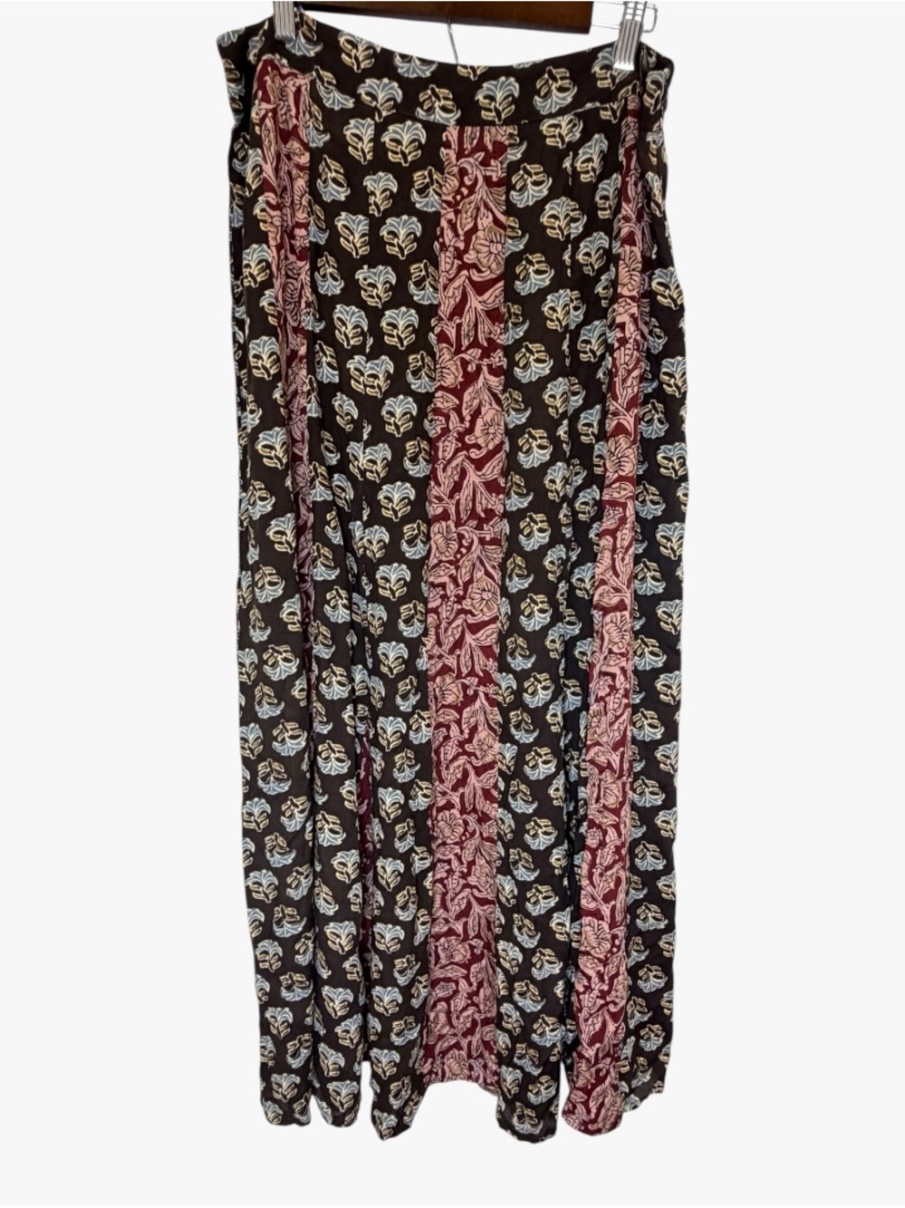 Natural Life Mix It Up Boheimian Patch Work Maxi Skirt Size M NWT - Picture 3 of 7